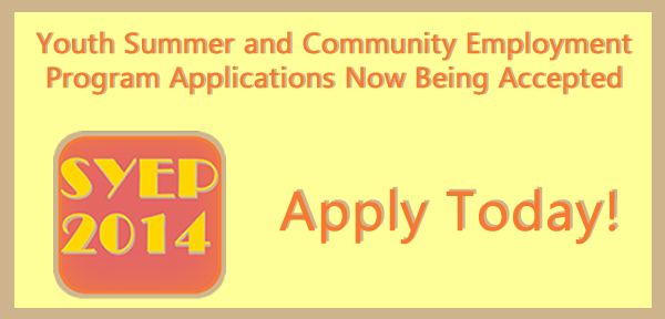 SYEP Apply Today Image