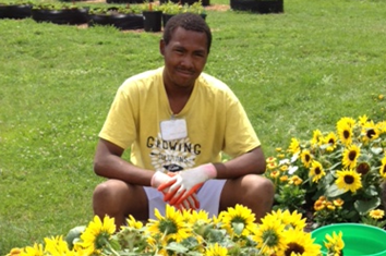 Community Garden youth participant